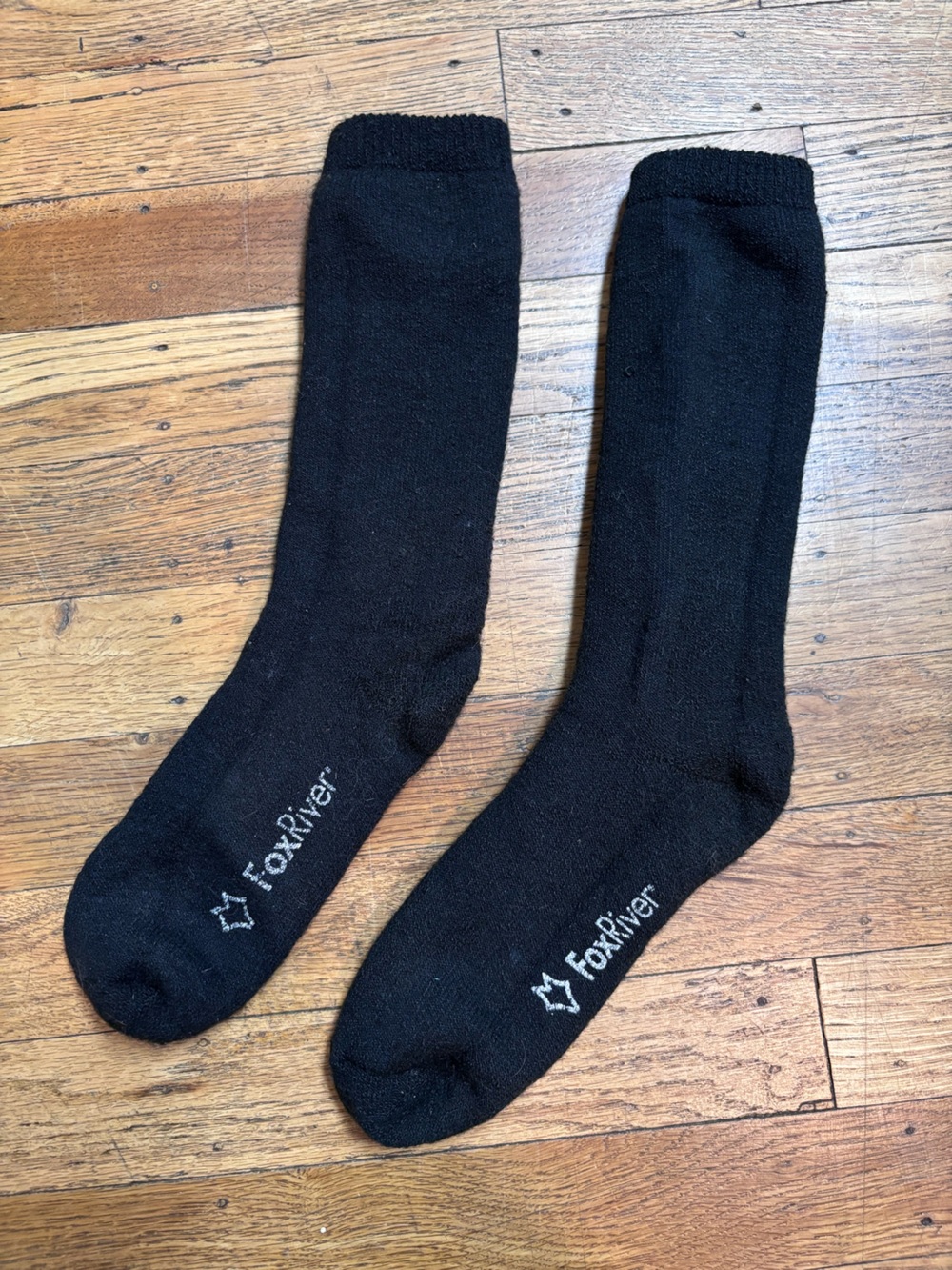 FoxRiver Women's Black Crew Socks - Cushioned Everyday Support